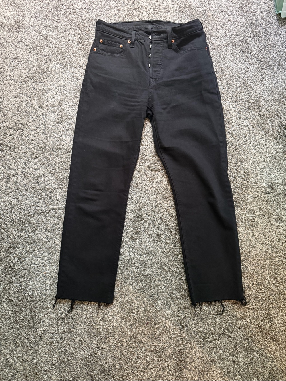 Levi's Black Straight-Leg Jeans